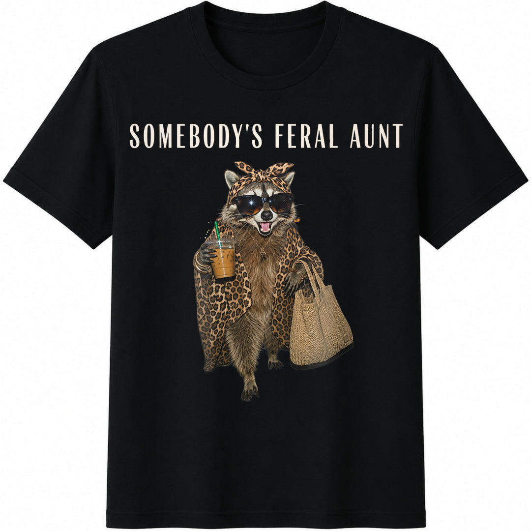 Somebody's Feral Aunt Cotton T-Shirt product image 1