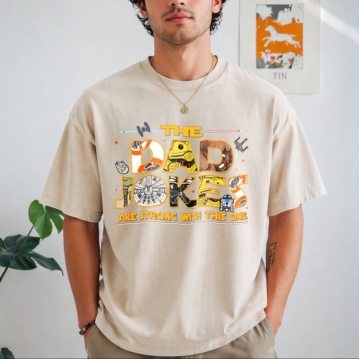 Dad Jokes Are Strong With This One Vintage Washed T-Shirt product image 1