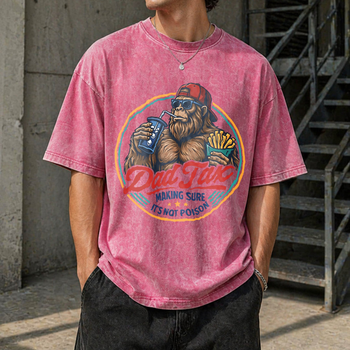 Dad Tax Vintage Washed T-Shirt product image 7