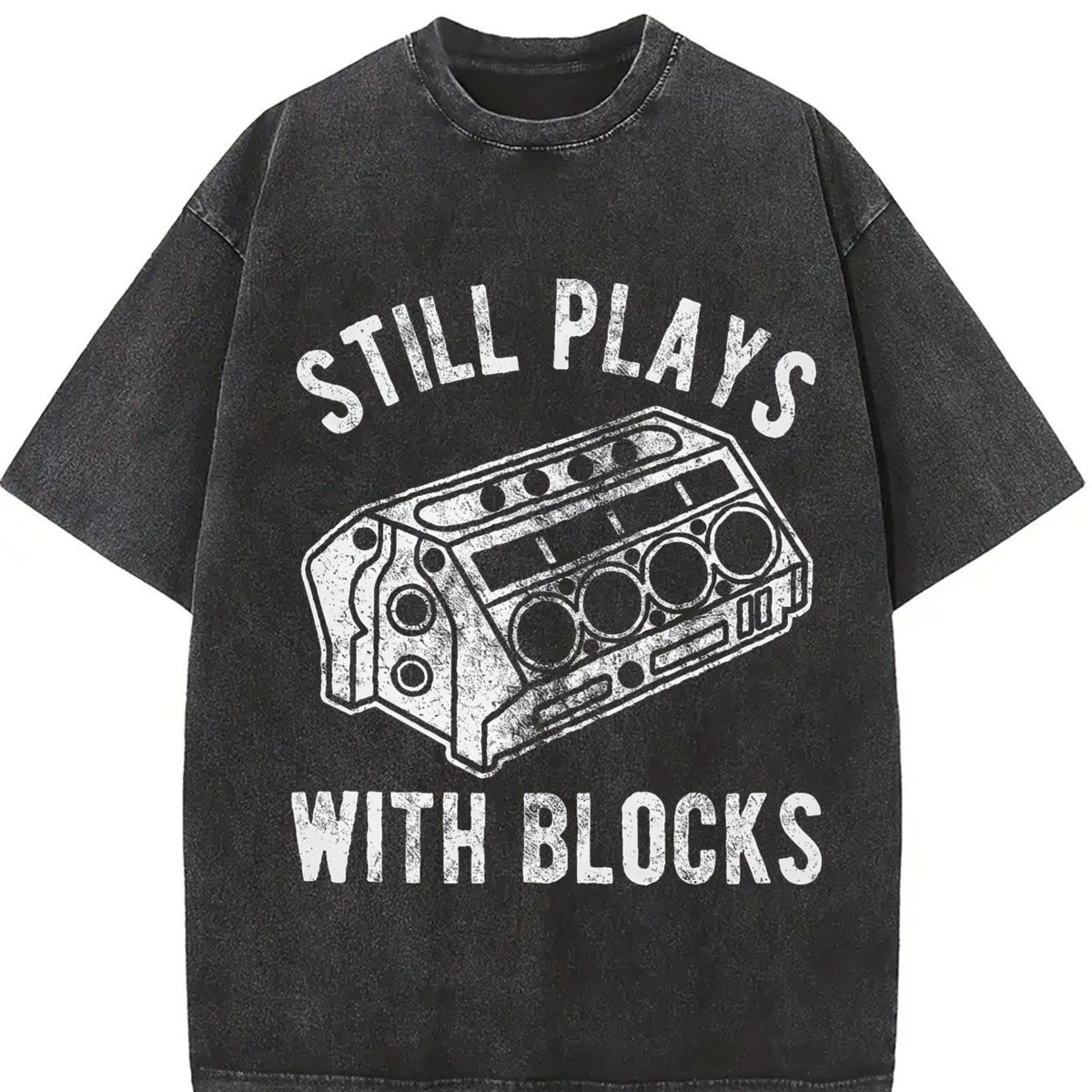Still Plays With Blocks Funny Car Mechanic Racing Vintage product image 2
