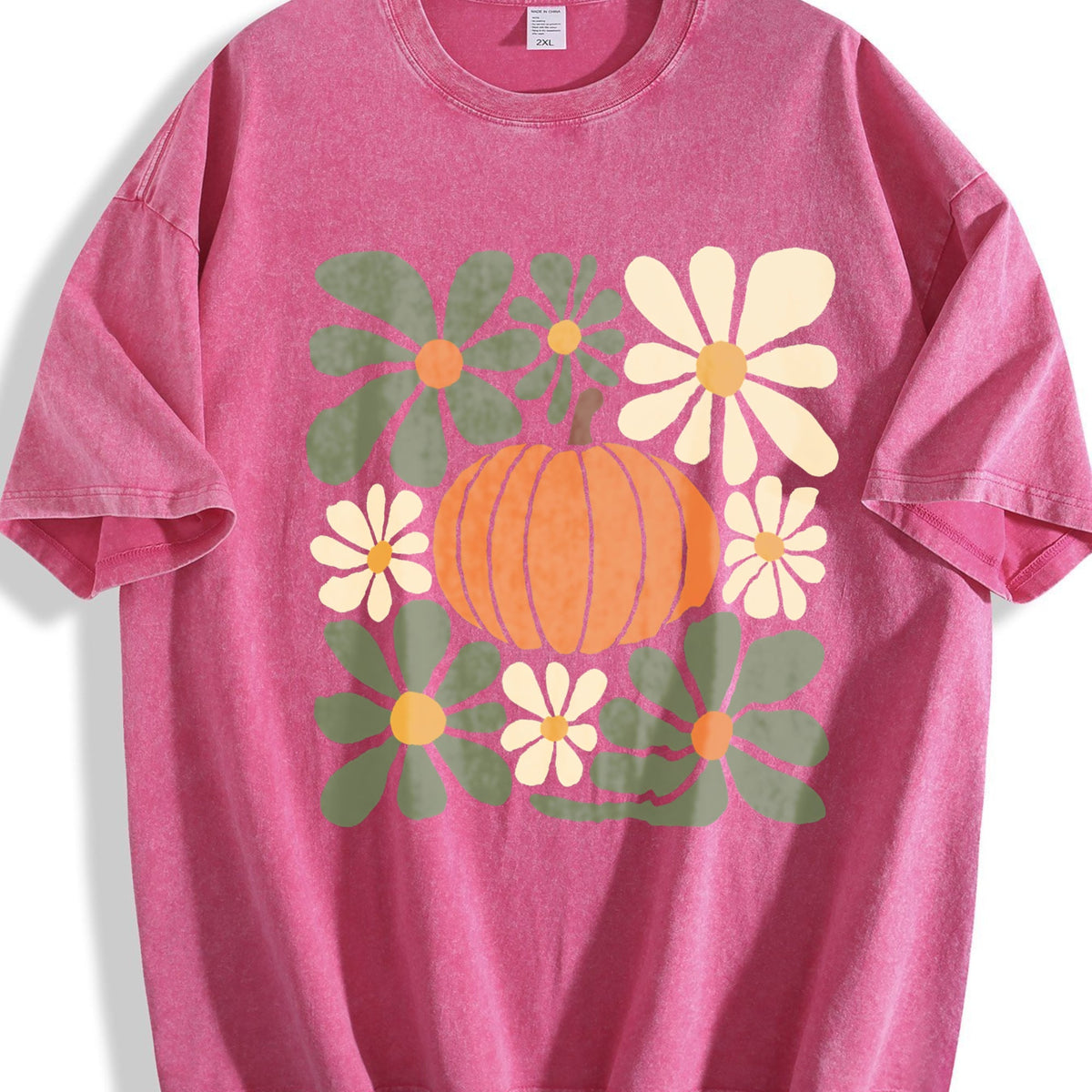 Pumpkin Vintage Washed T-Shirt product image 7