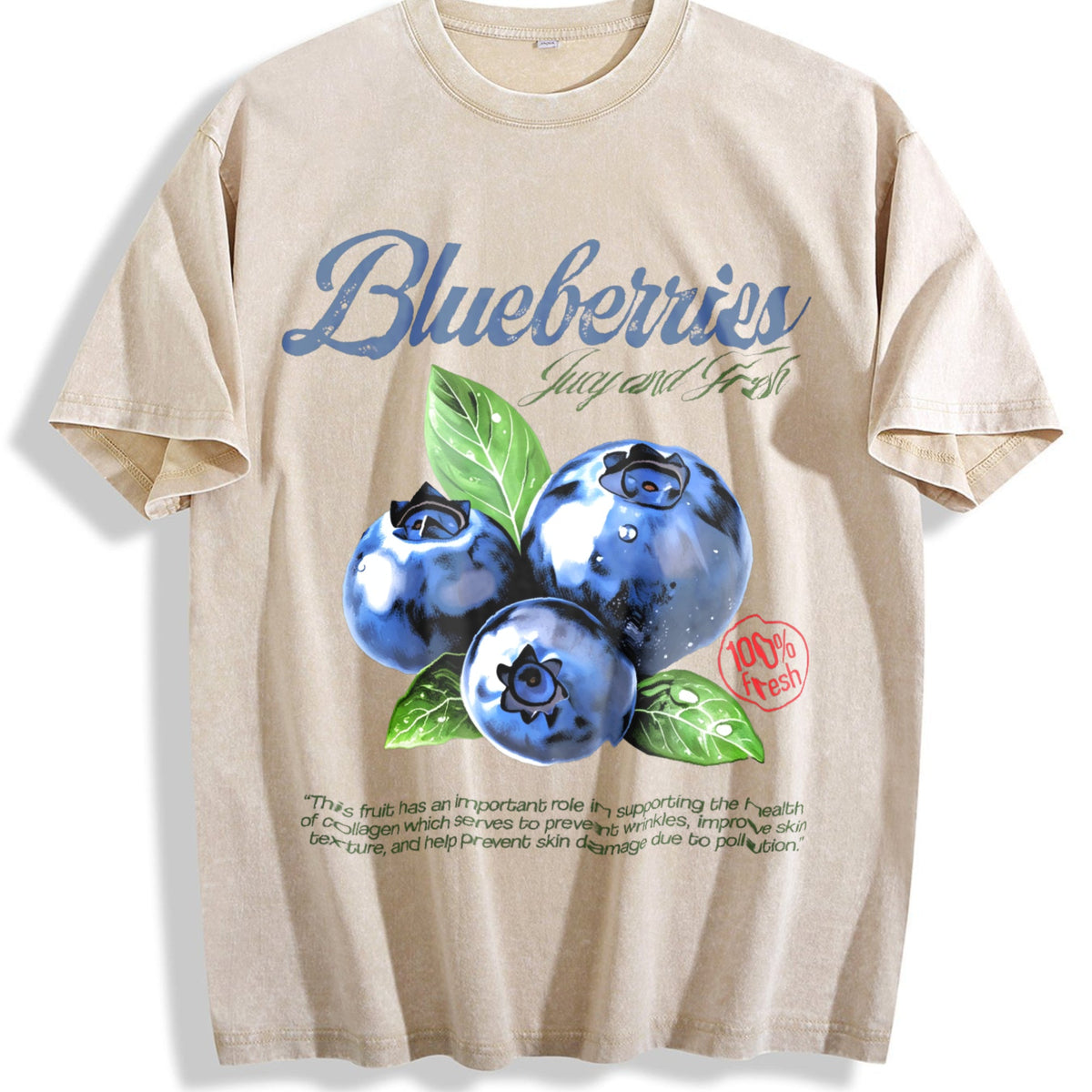 Blueberries Commercial Vintage Washed T-Shirt product image 1