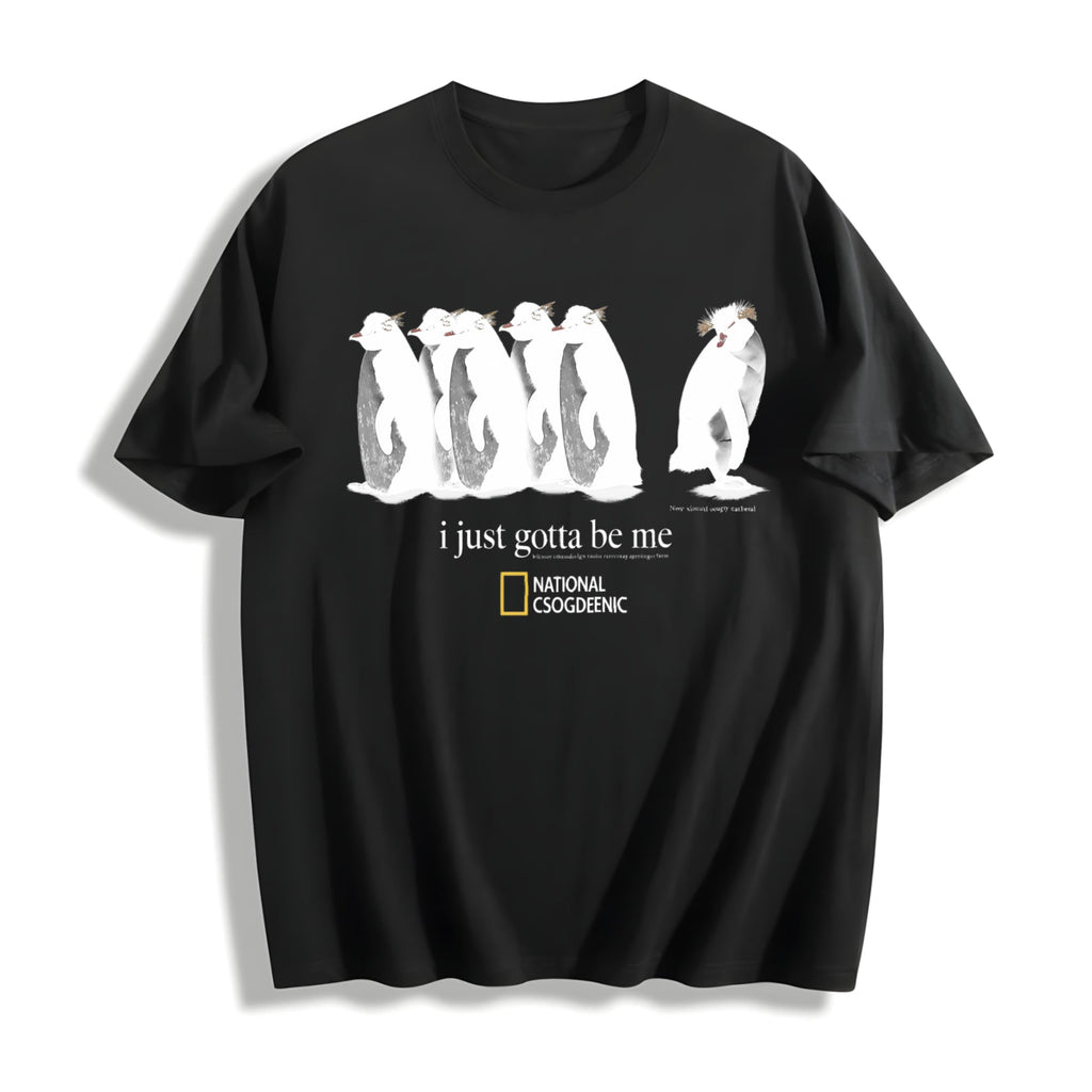I Just Gotta Be Me Penguins Cotton T-Shirt product image 1