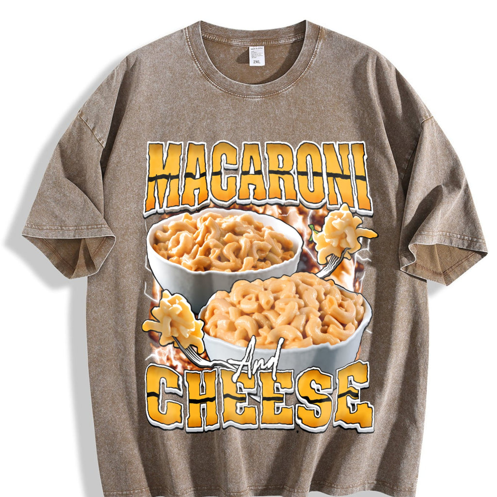 Macaroni & Cheese Bootleg Rap Vintage Washed T-Shirt product image 3