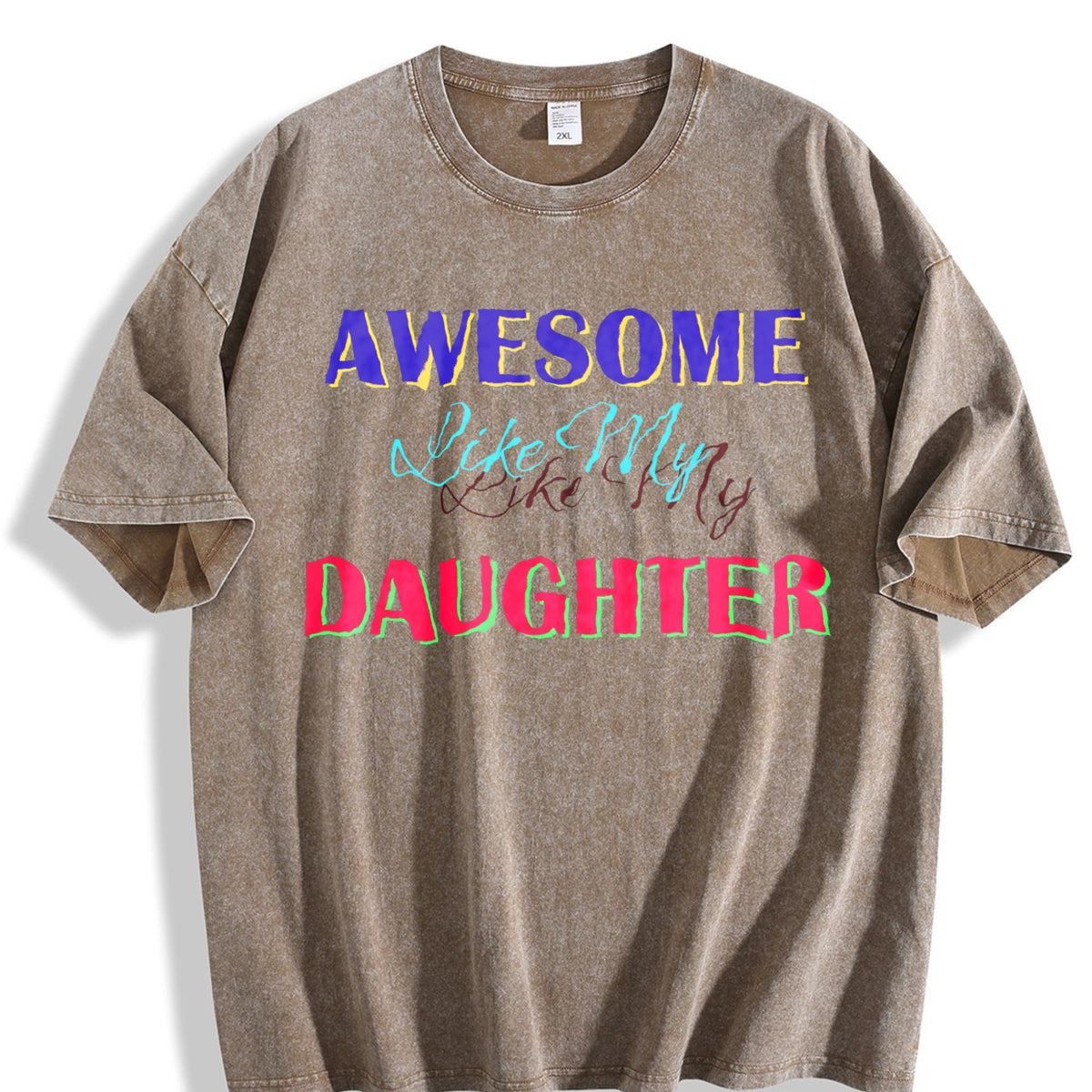 Awesome Like My Daughter Vintage Washed T-Shirt product image 3