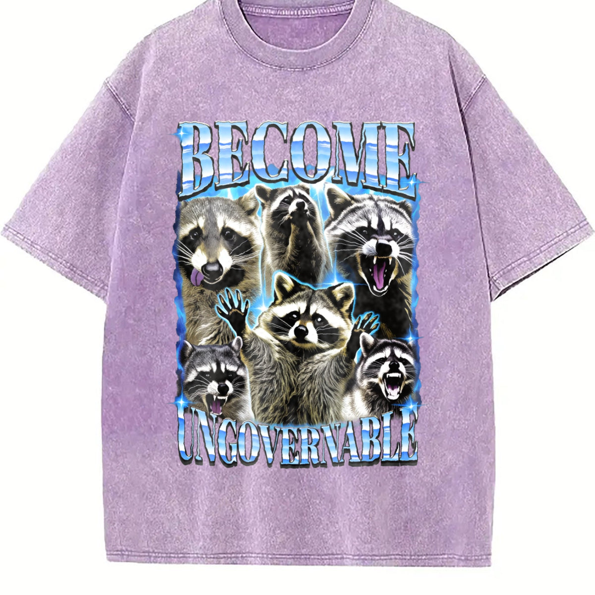 Become Ungovernable Raccoon Vintage Washed T-Shirt product image 6
