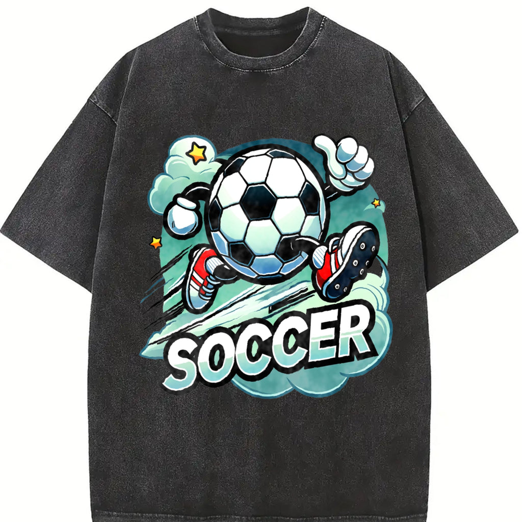 Global Soccer Fan Vintage Washed T-Shirt product image 2