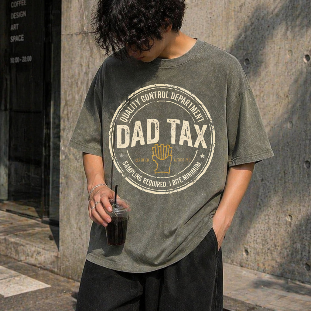 Dad Tax Vintage Washed T-Shirt product image 4