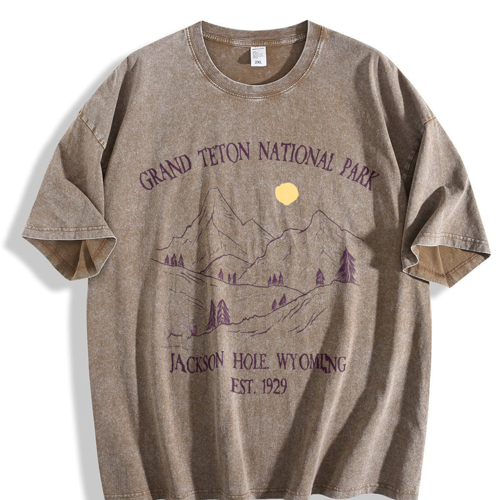 Grand Tetons National Park Vintage Washed T-Shirt product image 3