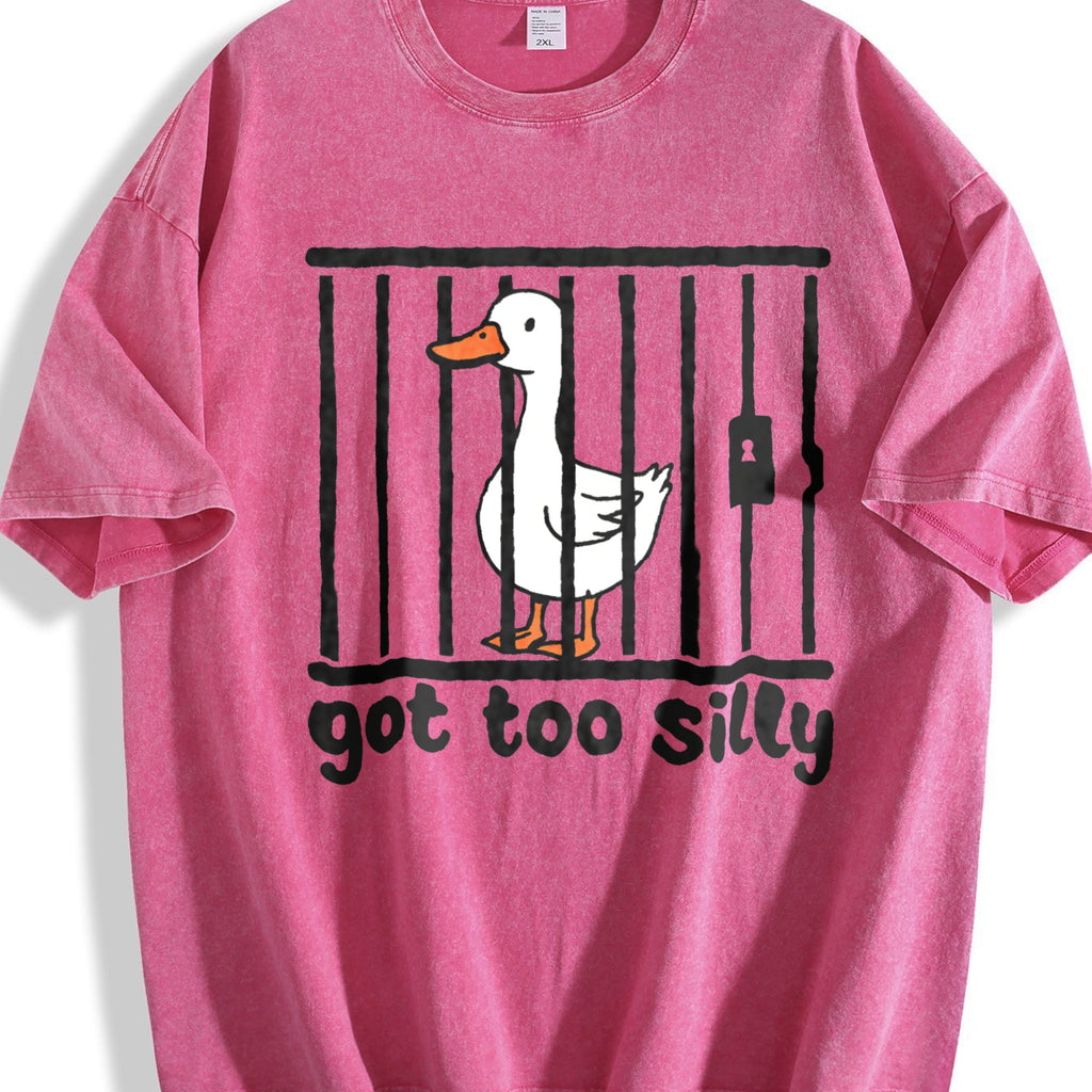Silly Goose Funny 90s Vintage Washed T-Shirt product image 7