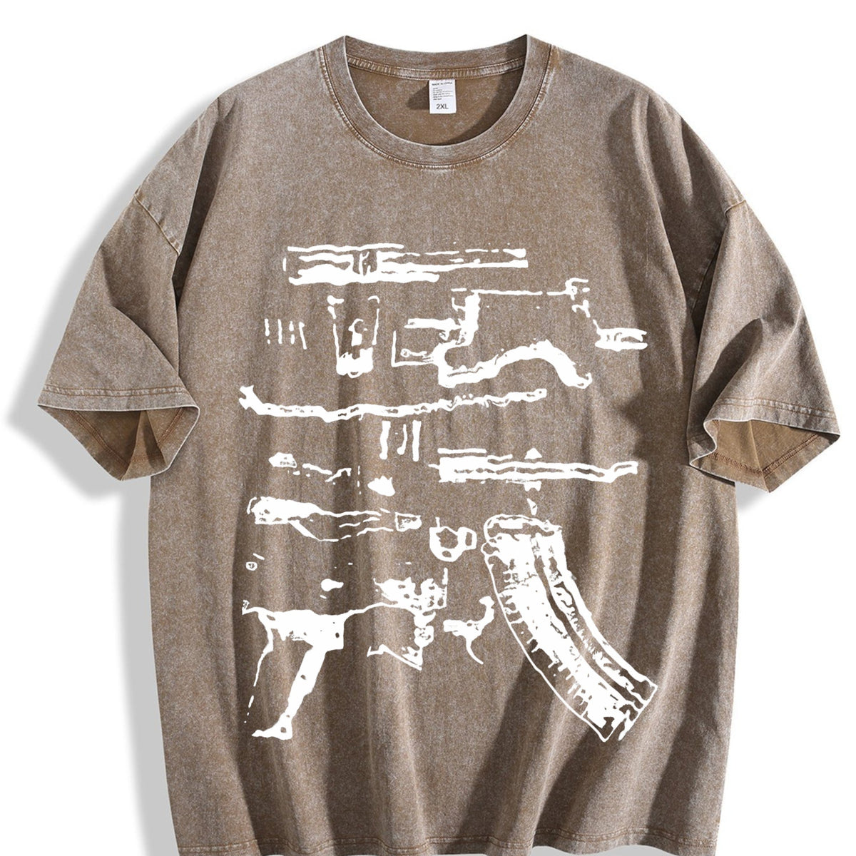 In Draco We Trust Gun Vintage Washed T-Shirt product image 3