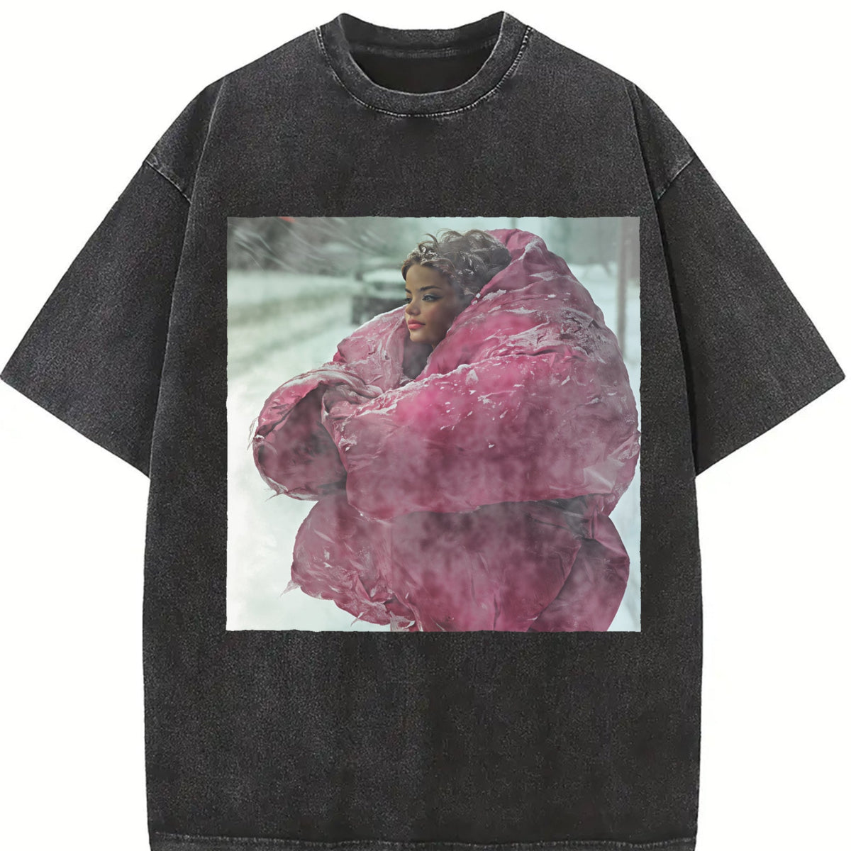 Doll Wrapped in a Pink Blanket Vintage Washed T-Shirt