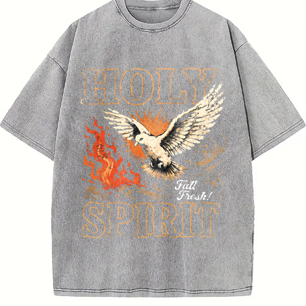 Holy Spirit Fall Fresh Christian Faith Dove Flame Vintage product image 5