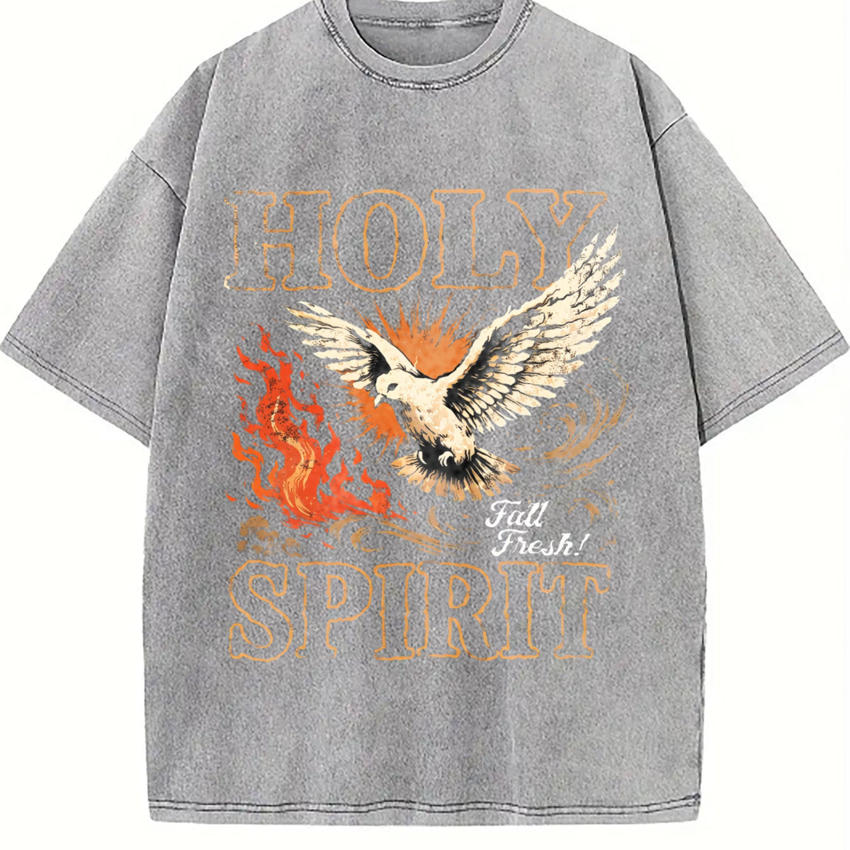 Holy Spirit Fall Fresh Christian Faith Dove Flame Vintage product image 5