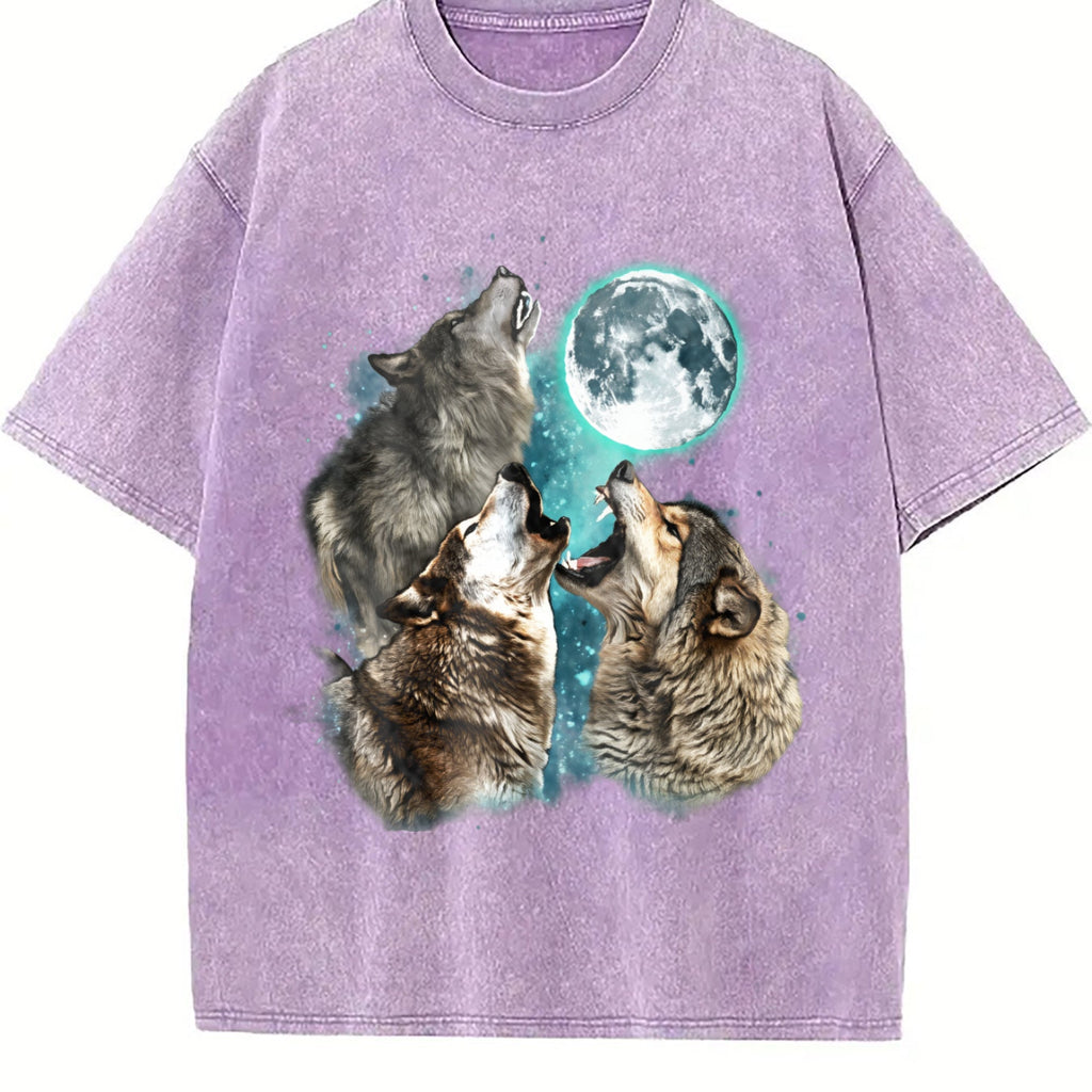 Howling Wolves Vintage Washed T-Shirt product image 6