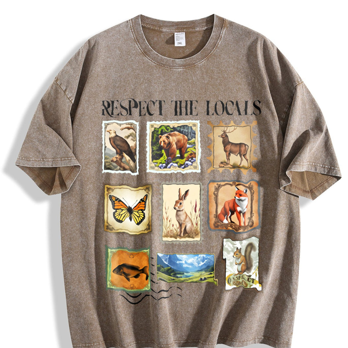 Respect The Locals Wildlife Vintage Washed T-Shirt product image 3