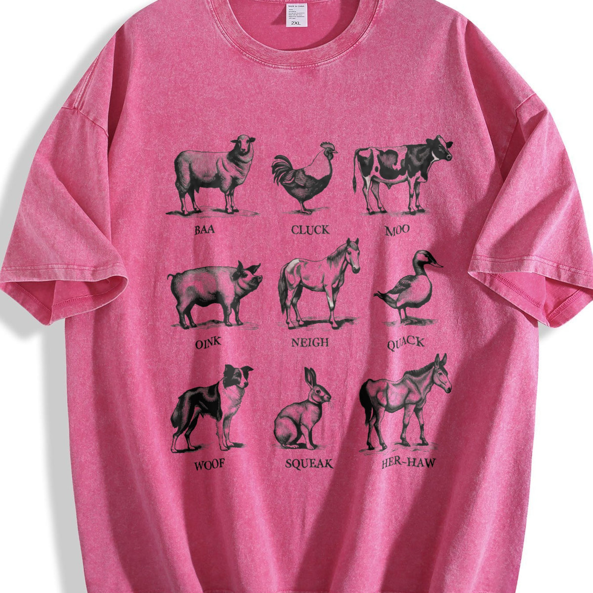 Farm Animals Vintage Washed T-Shirt product image 7