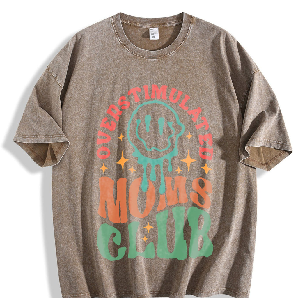 Mother's Day Mom's Club Vintage Washed T-Shirt product image 3
