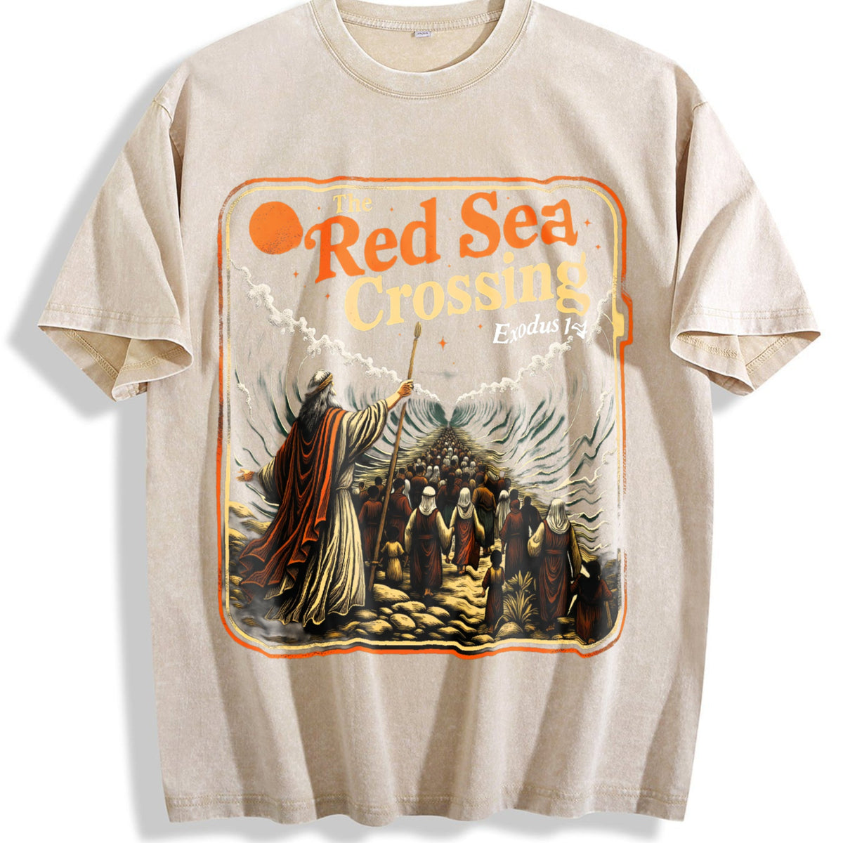 Red Sea Crossing Moses Christian Bible Story Faith Vintage product image 1
