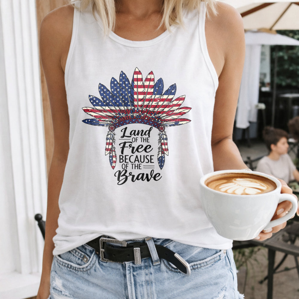 4th Of July Indigenous Women's Tank Top