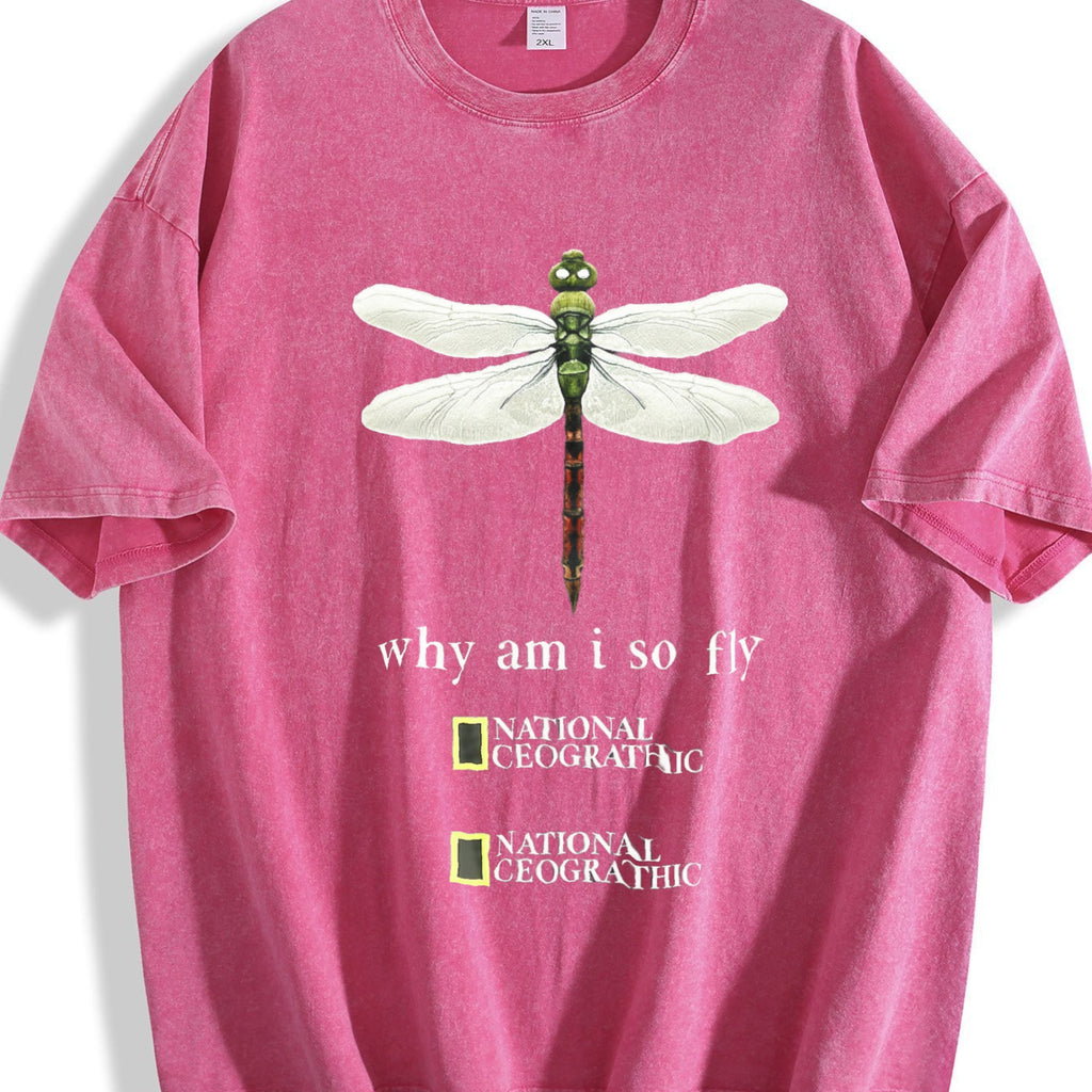 Dragonfly Why Am I So Fly Vintage Washed T-Shirt product image 7