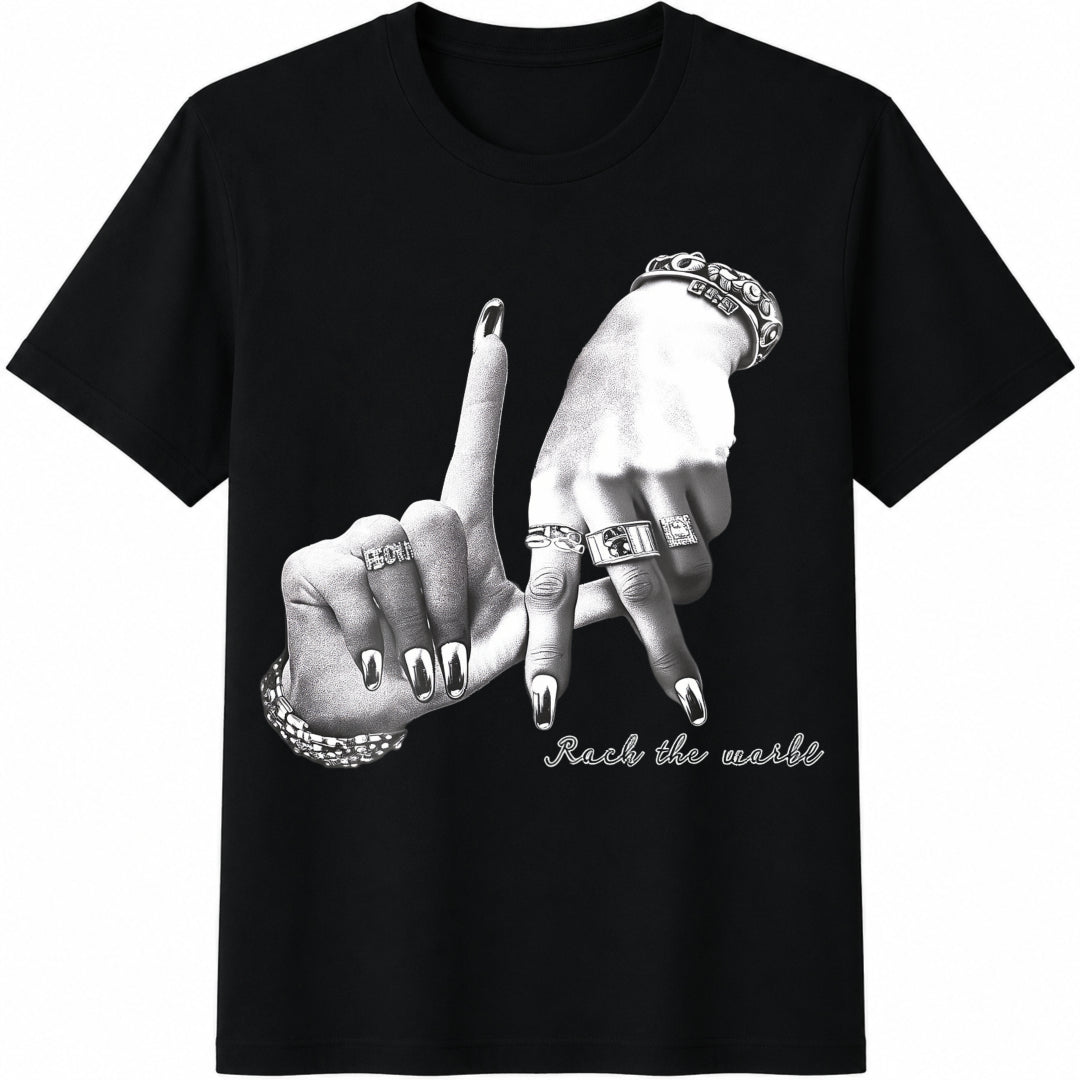 Simple LA Hand Gesture Cotton T-Shirt product image 1