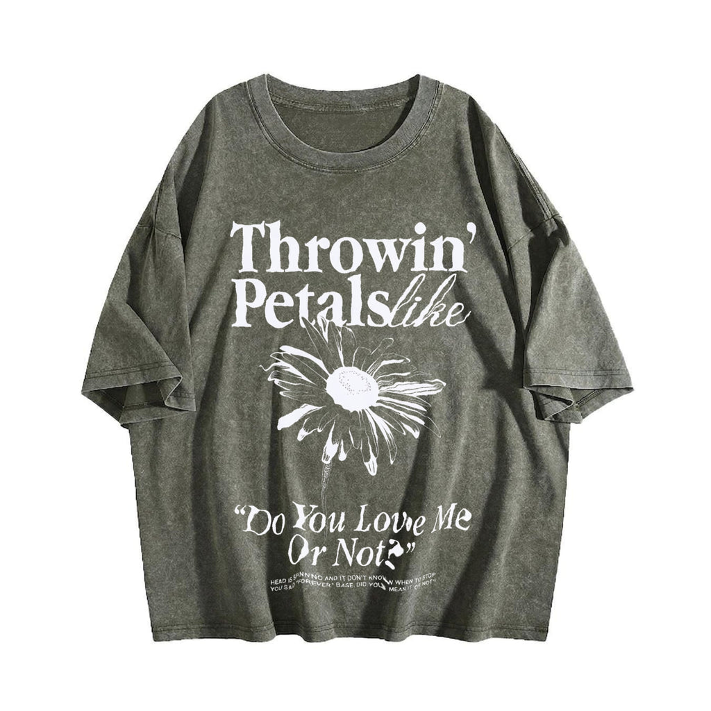 Throwin Petals Like Do You Love Me or Not Vintage Washed product image 4
