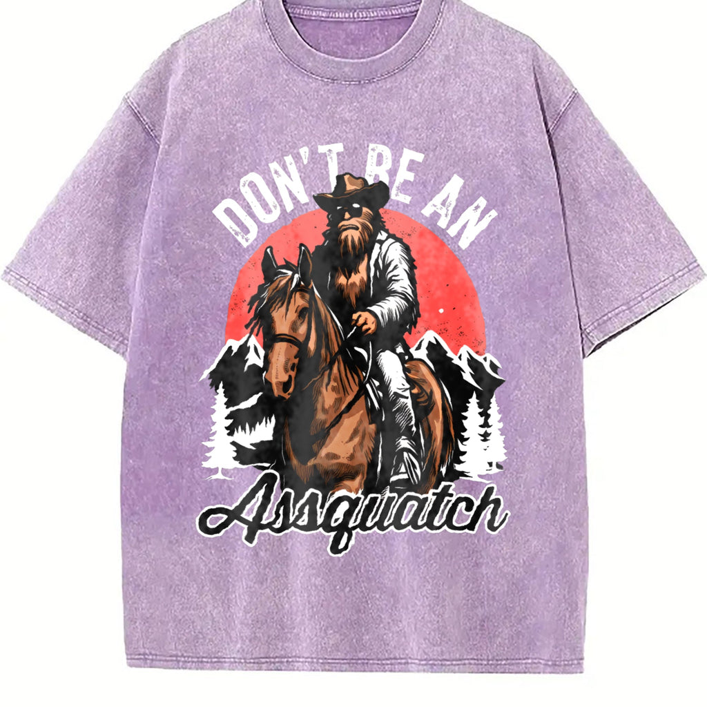 Bigfoot Don't Be An Assquatch 90s Vintage Washed T-Shirt product image 6
