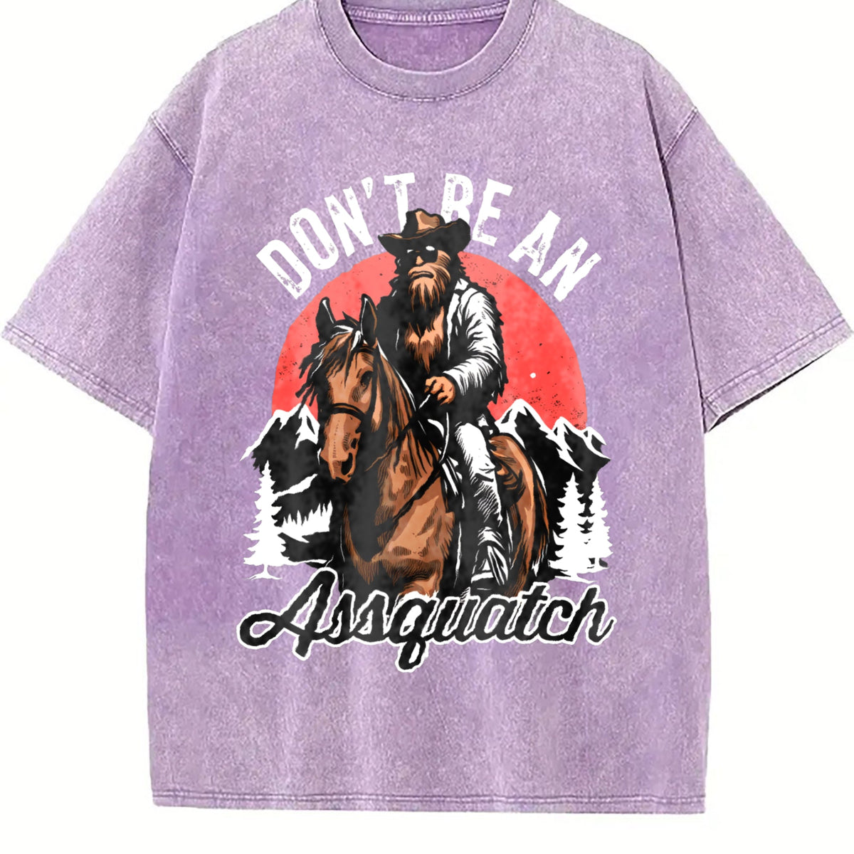 Bigfoot Don't Be An Assquatch 90s Vintage Washed T-Shirt product image 6