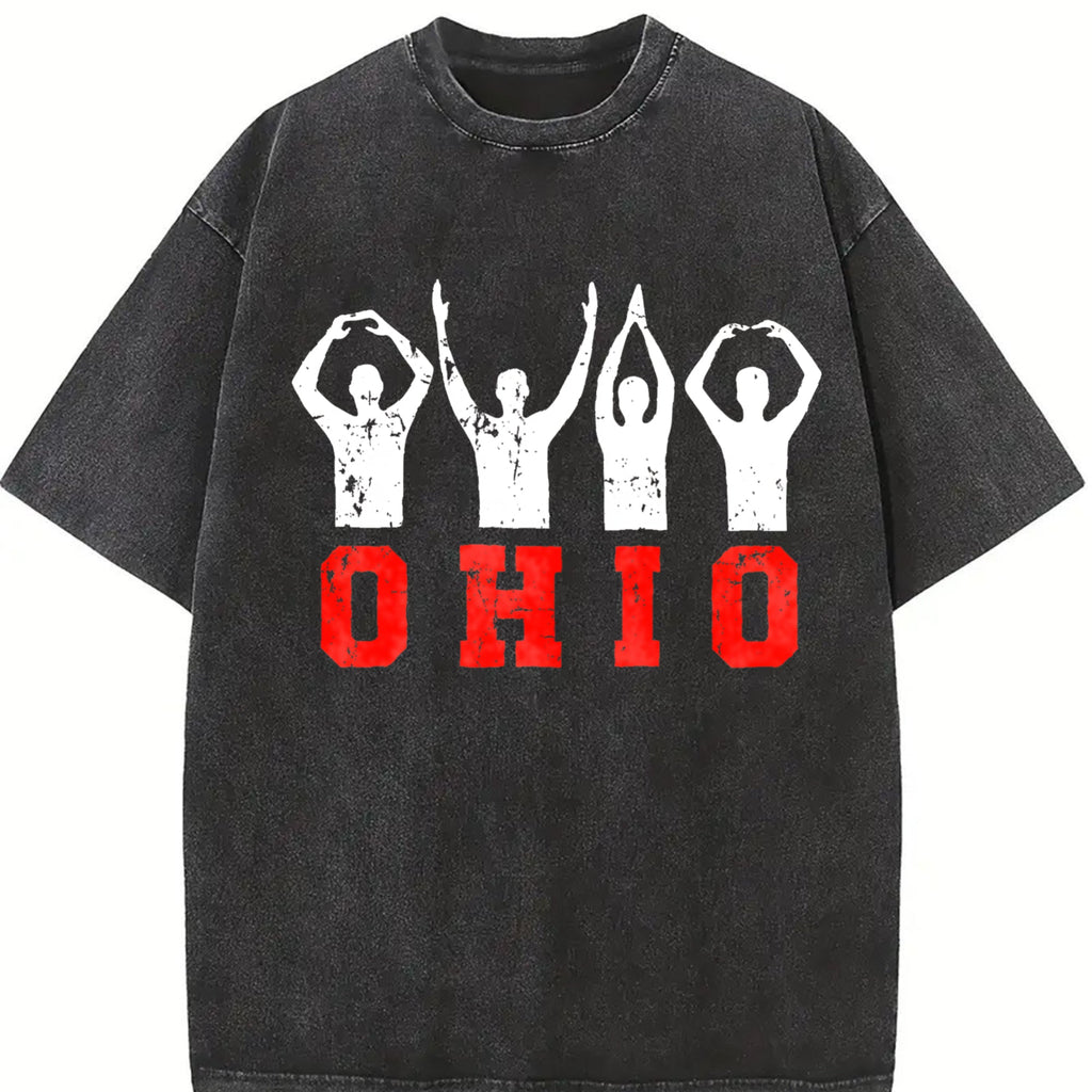 Ohio State Pride - Ohioan With Bold Red Letters Vintage product image 2
