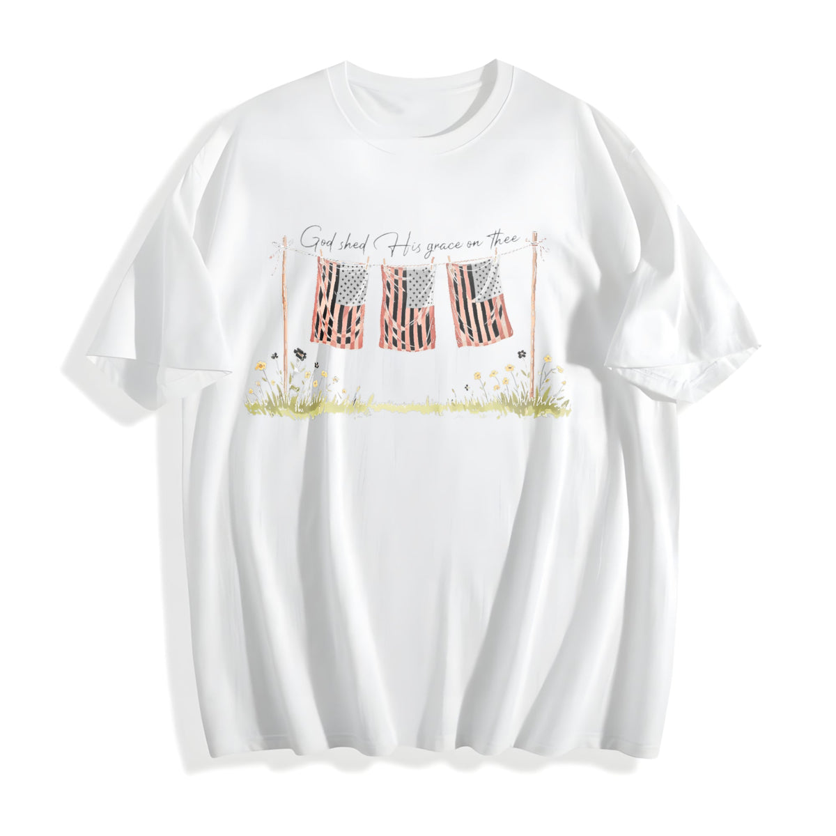 God Shed His Grace On Thee Cotton T-Shirt product image 2