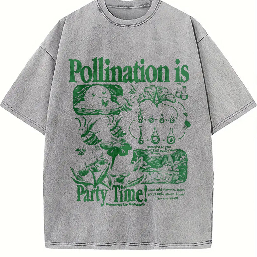 Bee Pollination Vintage Washed T-Shirt product image 5