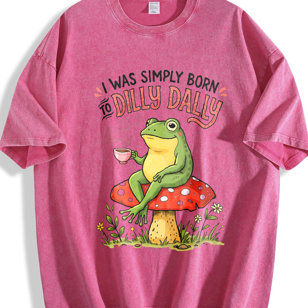 I Was Simply Born To Dilly Dally Vintage Washed T-Shirt product image 7