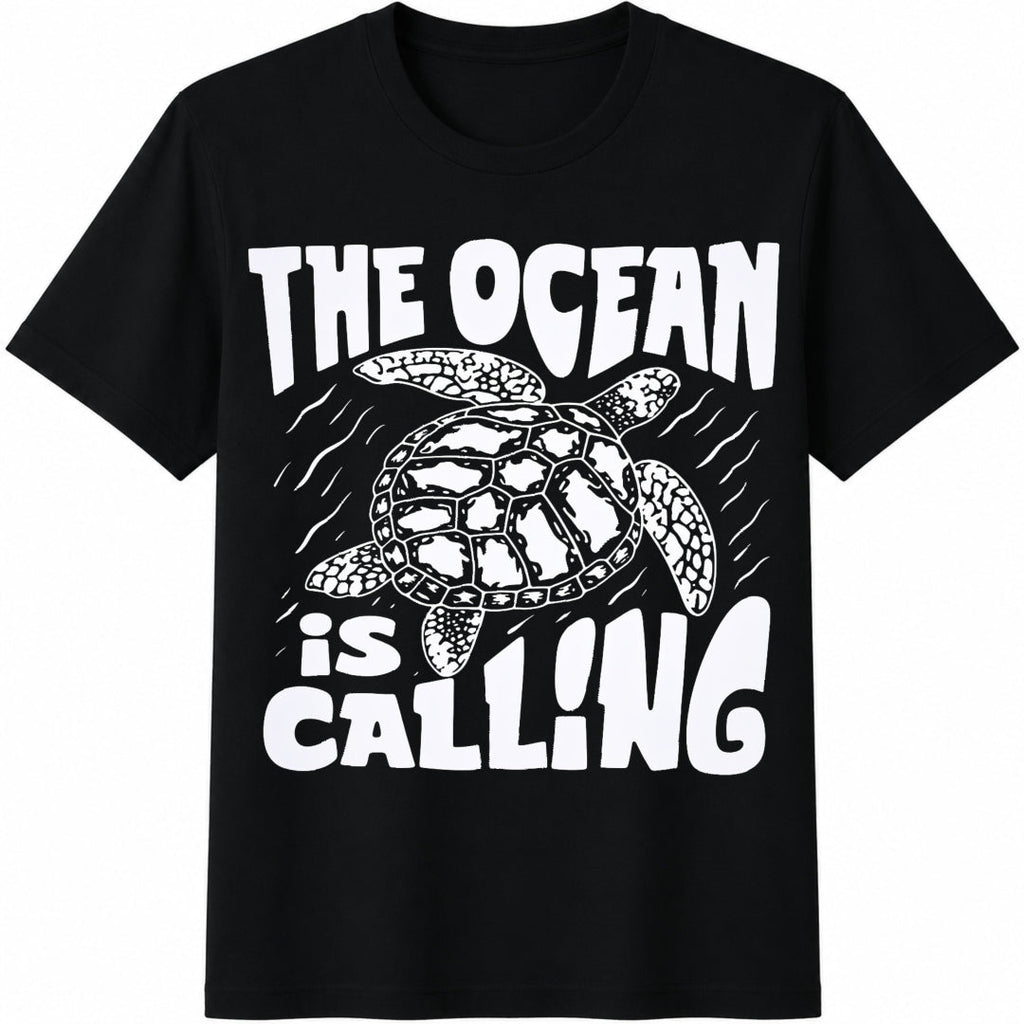 Summer Vacation Ocean Creature & Letter Cotton T-Shirt product image 1
