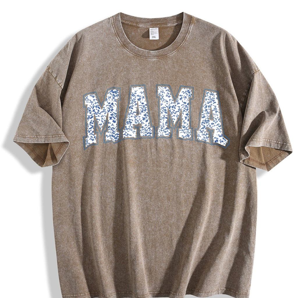 Mama With Toile Floral Vintage Washed T-Shirt product image 3