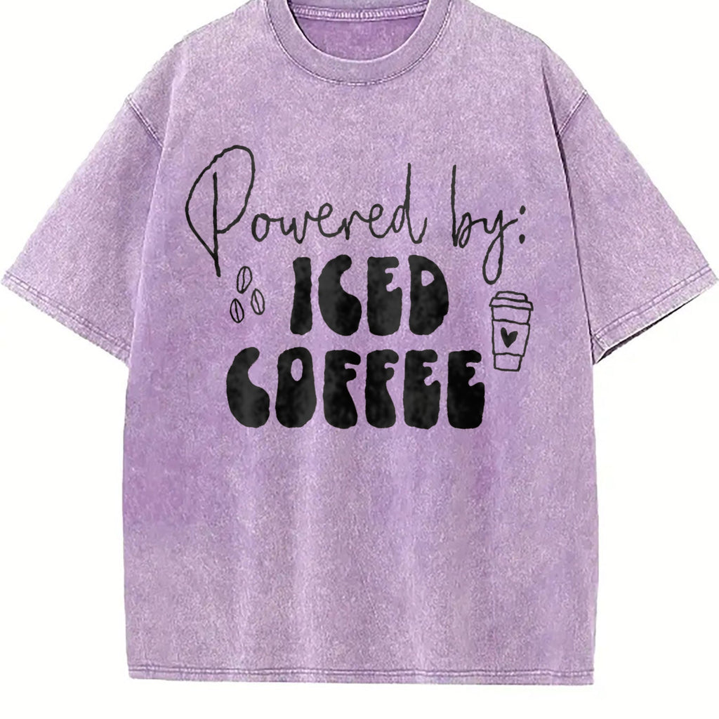 Powered By Iced Coffee Vintage Washed T-Shirt product image 6