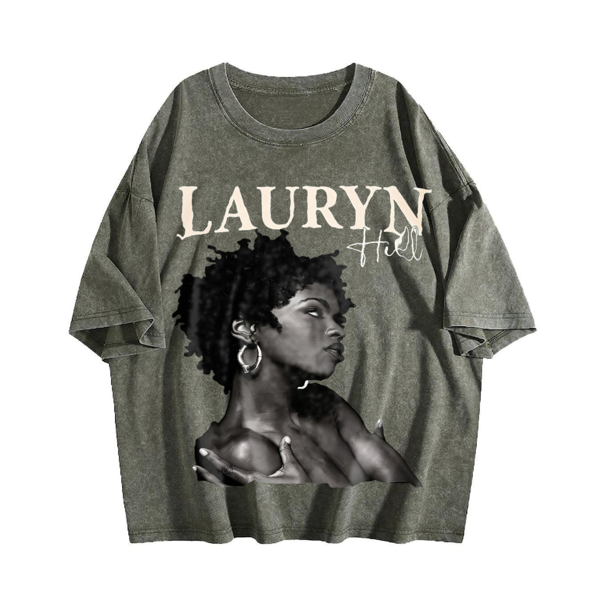 Lauryn Hill Portrait Vintage Washed T-Shirt product image 4