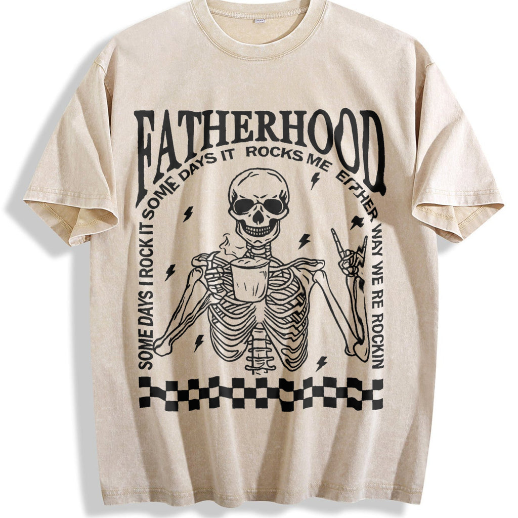 Fatherhood Vintage Washed T-Shirt product image 1