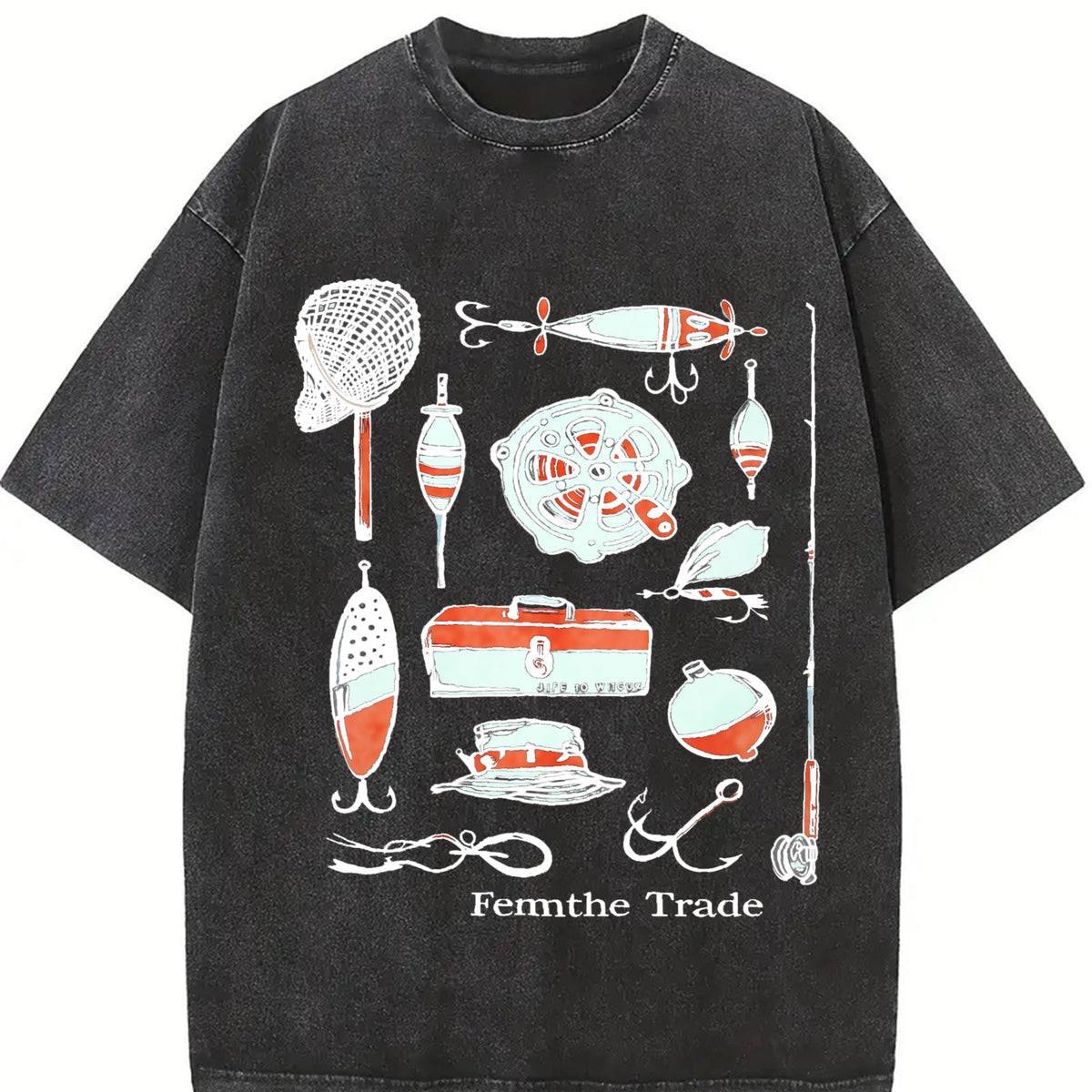 Huk Fishing Tackle Muscle Vintage Washed T-Shirt product image 2