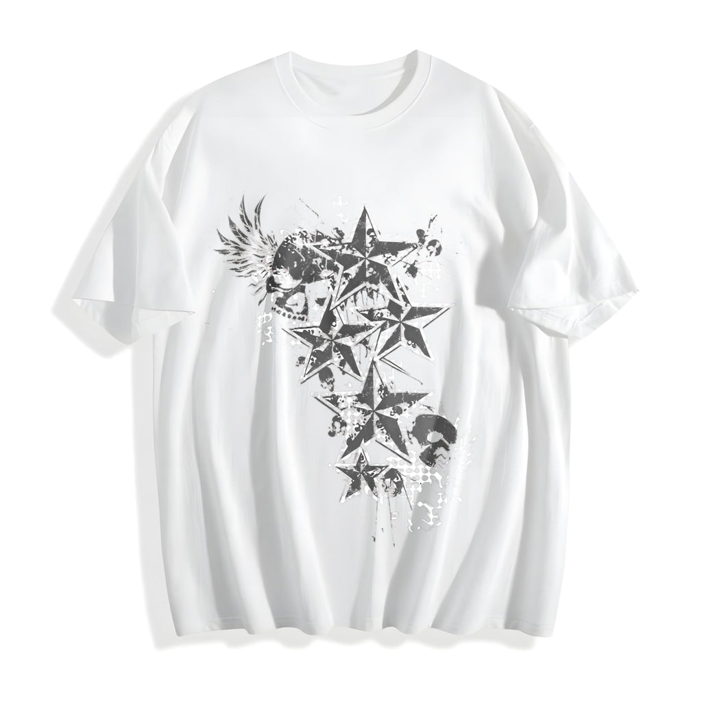 Y2K Aesthetic Red Goth E-girl Gothic 90s Cotton T-Shirt product image 2