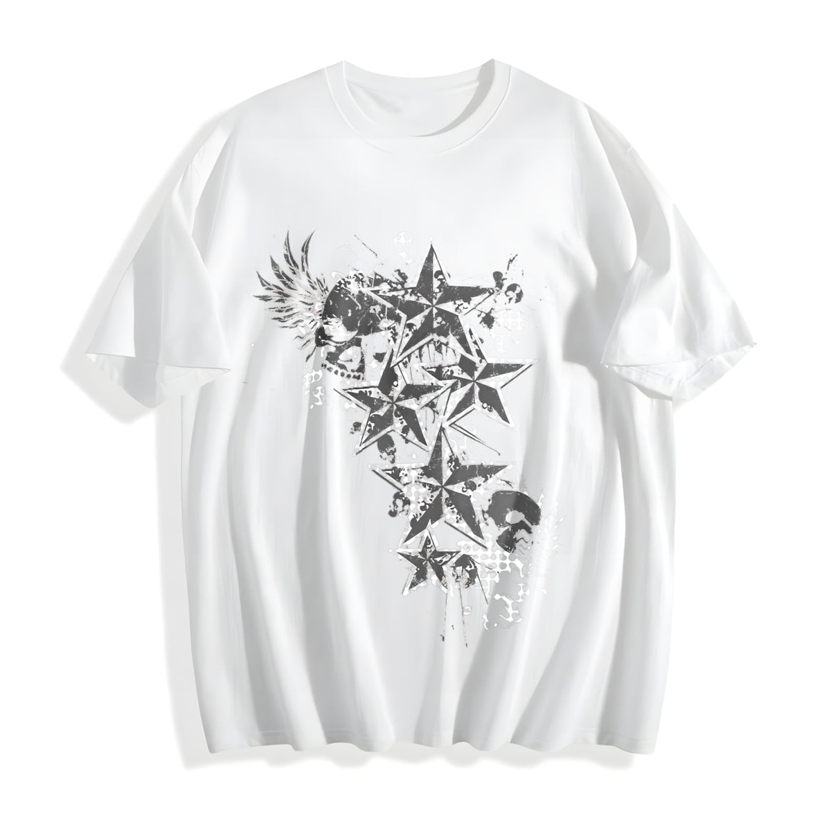 Y2K Aesthetic Red Goth E-girl Gothic 90s Cotton T-Shirt product image 2