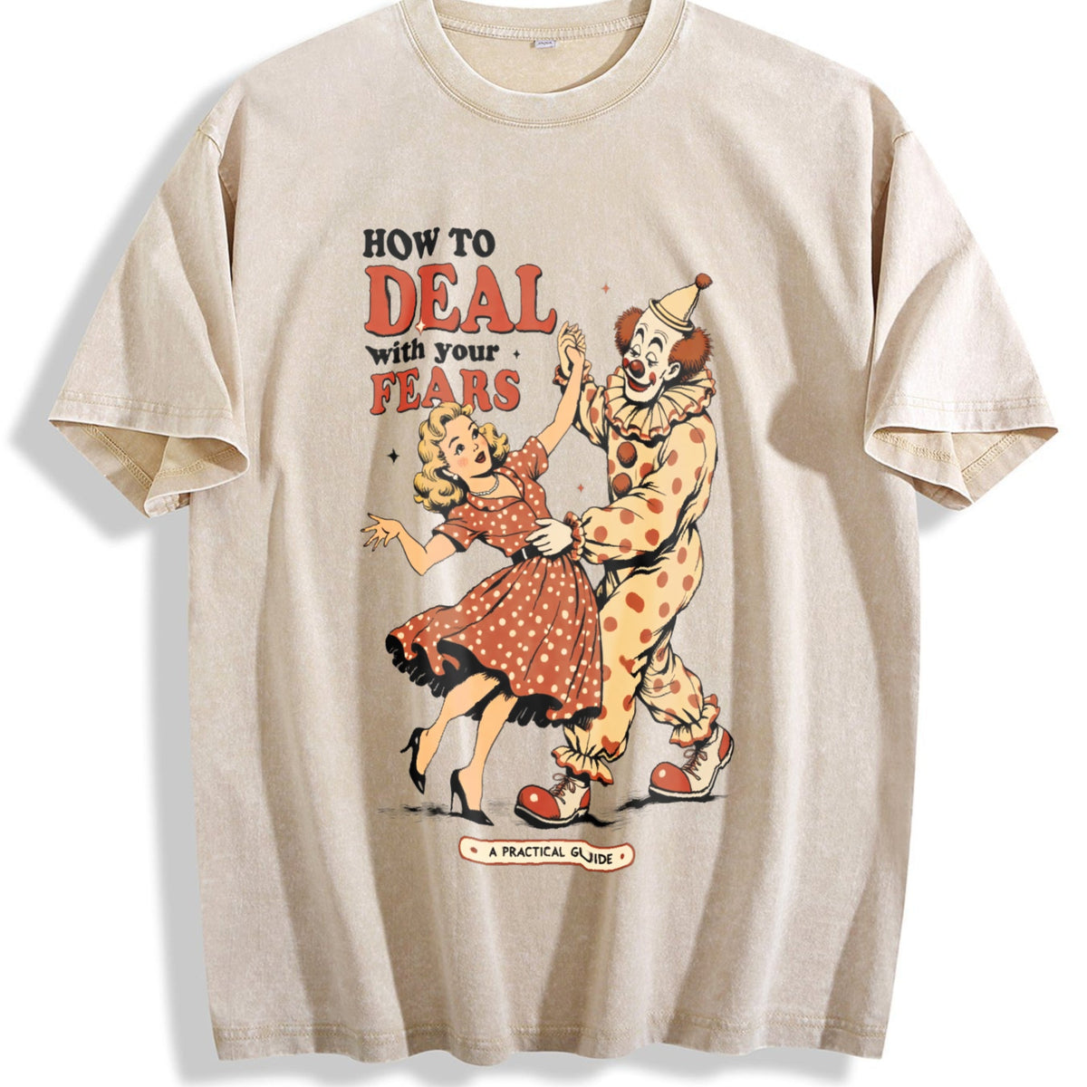 Clown Horror Vintage Washed T-Shirt product image 1