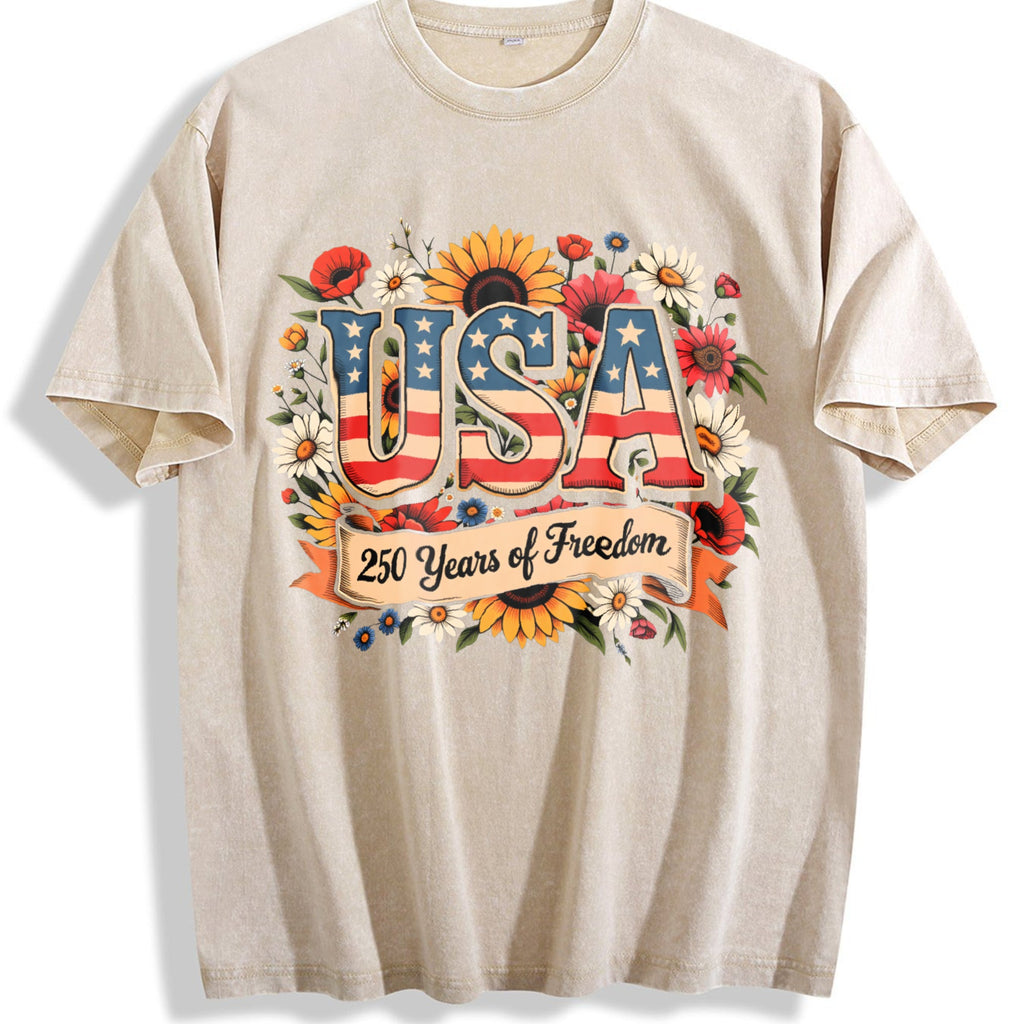 4th Of July Patriotic : USA 250th Anniversary Flag Vintage product image 1