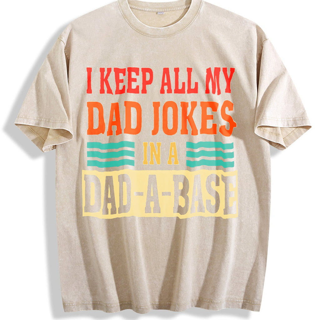 I Keep All My Dad Jokes In A Dad-a-base Vintage Washed product image 1