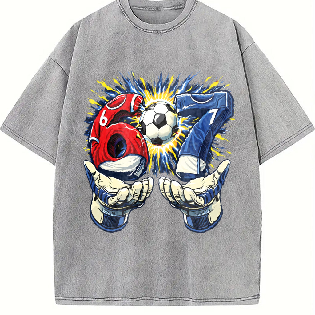 Global Soccer Fan Vintage Washed T-Shirt product image 5