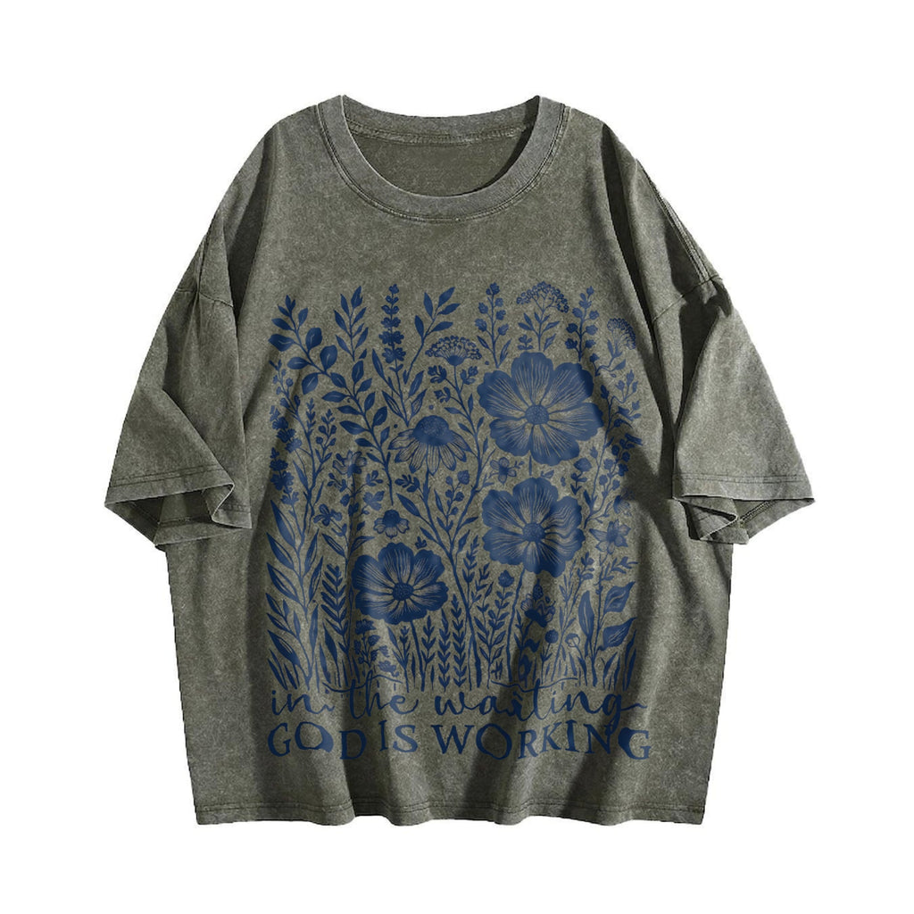 Floral Christian Vintage Washed T-Shirt product image 4