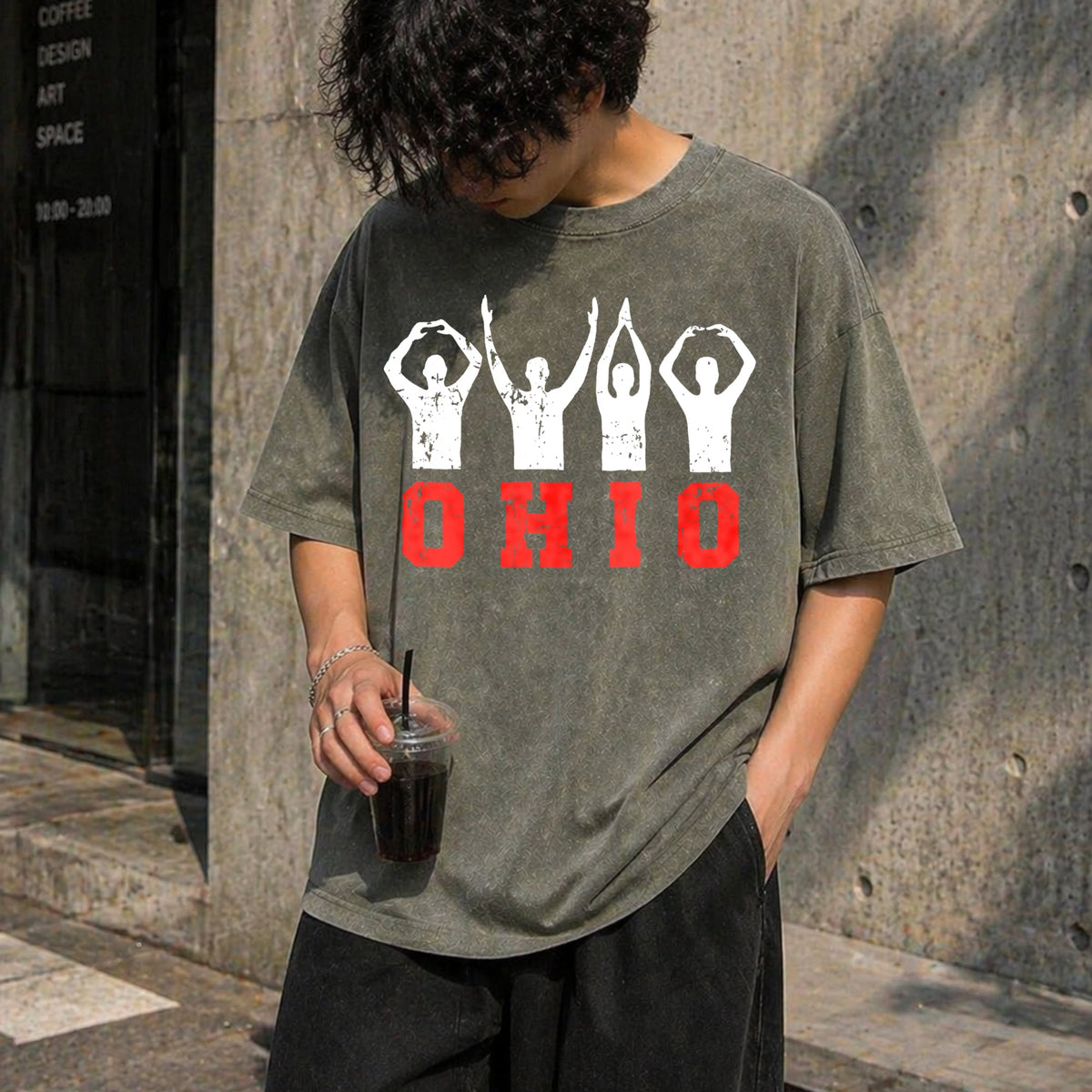 Ohio State Pride - Ohioan With Bold Red Letters Vintage product image 11