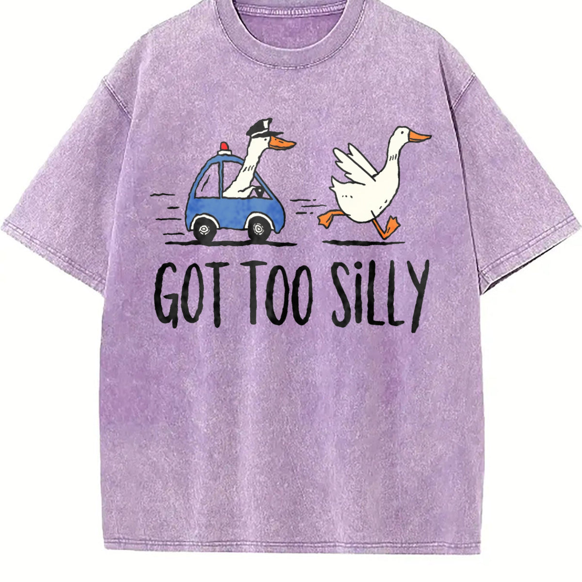 Silly Goose Funny 90s Vintage Washed T-Shirt product image 6