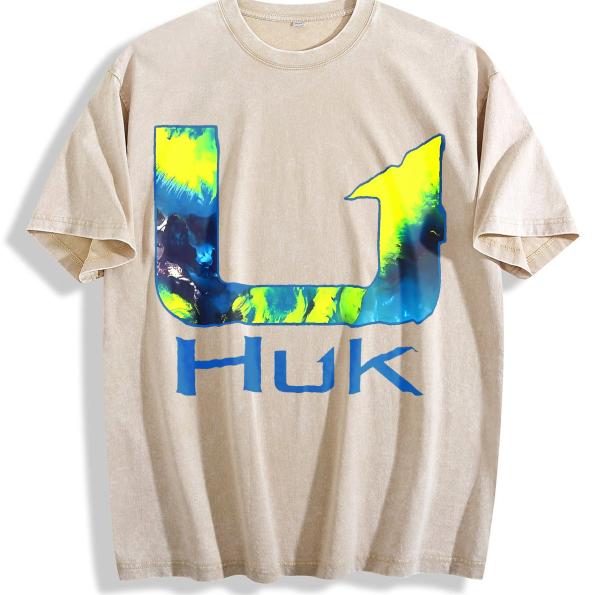 Huk Tie Dye Arrow Logo Vintage Washed T-Shirt product image 1