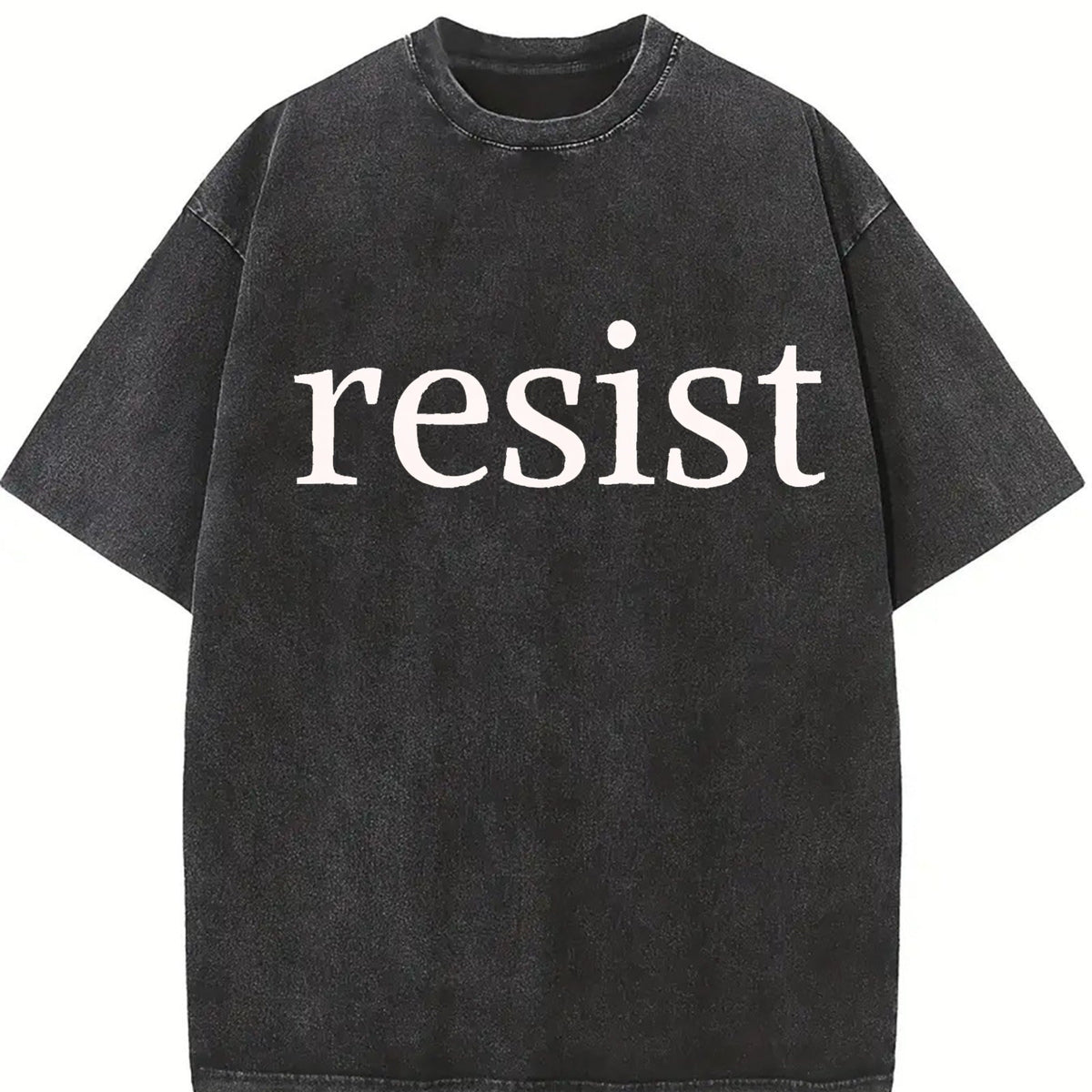 Resist Minimal Lettering Vintage Washed T-Shirt product image 2